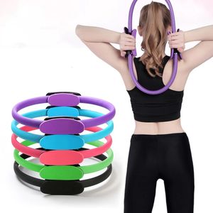 Yoga cirklar Yoga Fitness Pilates Ring Women Girls Circle Magic Dual träning Hem Gym Träning Sports Doning Weight Body Resistance Leg Gripper 231208