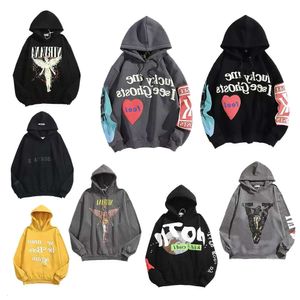 Erkekler Tasarımcı Hoodie Lucky Me Görüyorum Hayalet T-Shirt Yüksek Moda Sweatshirt Uzun Kollu Hip Hop S Toptan 2 Parçası% 10 Dicount C