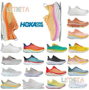 Running Sneakers Hoka One Clifton 9 Bellwether Blue 8 Black White Arahi 6 Mach 5 Kawana Rocketx Speedgoat 4 Men Women Sports Shoes 6612ESS