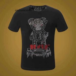 Party Projektant T-shirt Philipps Pleins Designer Plain Men Pp T-shirt Plein Black Phillip Philipps Skulls krótkie rękawowe tee tee pp Killer Style TEDD 577