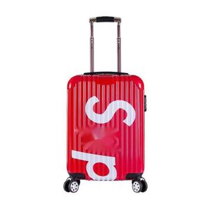 Online Red Trolley Fashion Luxury Case 20 Inch Men's And Women's Fashion Suitcase Personalized Suitcase Gift Box