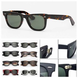 Modische Herren-Sonnenbrille, Damen-Sonnenbrille, Acetatrahmen, G15-Gläser, Sonnenbrille für Damen und Herren, mit Lederetui2868