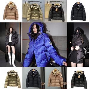 designer down jacket woman autumn/winter new style detachable detachable sleeves plaid down jacket for men and womens white goose soft and down warm hooded jacket