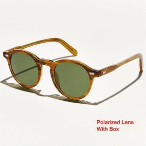 Okulary przeciwsłoneczne okrągły mężczyzna Lemtosh Sun Glasses Spolaryzowana Kobieta Kobieta Vintage Actan Frame Top Quality Sunglasses243f