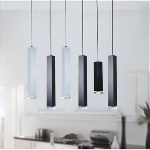 LED -hängslampa Dimble Lights Kitchen Island Matsal Butik Bar Counter Decoration Cylinder Pipe Hanging Lamps290p