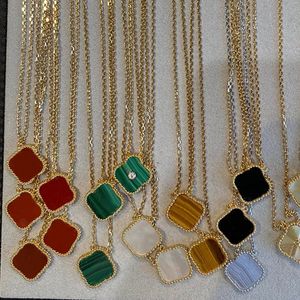 Модный бренд van clover, ожерелье, роскошное дизайнерское ожерелье, женские ювелирные изделия, любители серебряных, золотых цепочек, кулон с цветком, роскошные ожерелья, рождественский подарок, женские украшения
