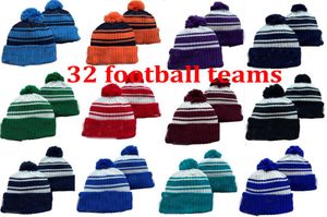 Tusentals nya mössor hattar American Football 32 lag Sport Winter Beanies Sticked Ball Global Shipped3718409