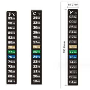 Partihandel Brewcraft Strip Thermometer Instruments Carboy Fermenter Homebrew Beer Tank Temperatur Klistermärke Lime Sticky Scale Aquarium Fish