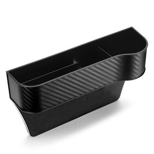 New 1pc Car Storage Box Organizer Universal Car Seat Organizer Card Phone Holder Pocket Seat Gap Slit Pocket Catcher Organizer