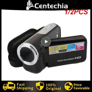 Mini DVs 1/2PCS Videocamera digitale Videocamera 16MP Visione notturna Registrazione Zoom digitale 8X Schermo LCD da 2 pollici Mini DV portatile 231208