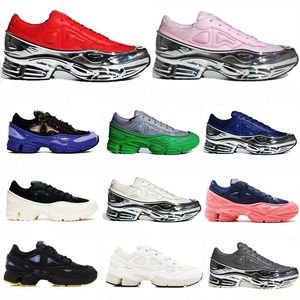 RAF SIMON OZWEEGO Buty Casual Buty Niezłapki metaliczne srebrne oryginały szok Roller Mężczyzn Kobiety