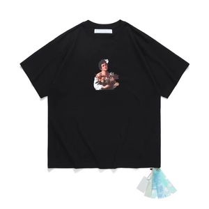 男性レディースファッションTシャツ新しいハイストリートTシュリットクルーネック半袖2023カジュアルコットンTシャツトップ