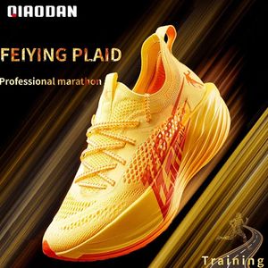 اللباس أحذية Qiaodan Feiying Plaid Professional Grans for Men Carbon Plate Marathon Srock Sneakers BM23230290T 231208