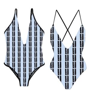 Damen Sexy V-Ausschnitt Bikini String Neckholder Bedruckter Bikini Klassische Damen Bademode Sommer Strand Badeanzug Bikini