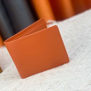 Genuine leather designer men's and women's wallets, luxurious leather short card bags, coin wallets with classic pockets in multiple colors for you to choose from