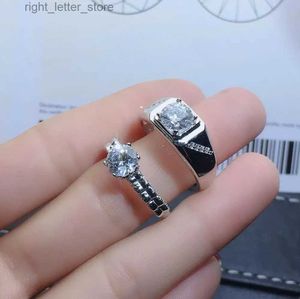 With Side Stones valentine ring couple ring man muscular strong power women ring flashing moissanite ring 925 sterling silver ring gift date YQ231209