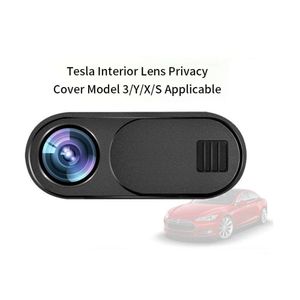 Nytt kameraomslag för Tesla Model 3 Y Camera Integritetsskyddsskydd Klistermärken Modell 3 Modell Y 2017-2021 2022 2023 Webkamera blockerare