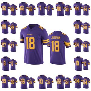 Minnesota''Vikings''men 8 Kirk Cousins ​​18 Justin Jefferson 19 Adam Thielen 84 Irv Smith Jr. Custom Women Youth'nfl Football Jersey