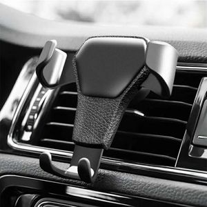 New Universal Gravity Auto Phone Holder Car Air Vent Clip Mount Mobile Phone Holder CellPhone Stand Support For iPhone For Samsung