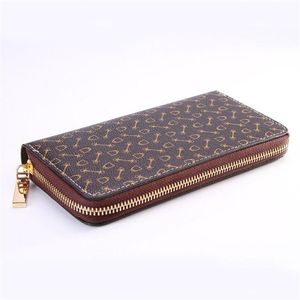 Мужчины Женщины Long Organizer Wallet Solid Color HASP Мини -кошельки Мужские сумки целая кредитная карта подлинная кожаная черная красная серая высокая 1884