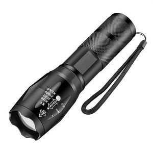 High Power Led Flashlights Camping Torches 5 Lighting Modes Aluminum Alloy Zoomable Light Waterproof Material Use 3 AAA Batteries276I