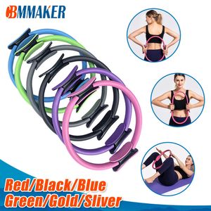 Yoga Circles 38cm Yoga Fitness Pilates Ring Girl Yoga Circles Dual Exercise Home Gym Workout Sports Lose Weight Body Resistance 6 Color 231208