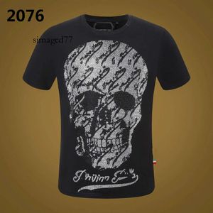 Plain Men New Plain Philipps Pleins Style Designer Men Designer T-shirt Skjortor Phillip Phillip Designer PP Skull Diamond Short Sleeve Dollar Brown Be 516