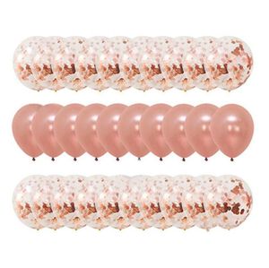 Decorazione per feste Set di coriandoli per palloncini in oro rosa da 30 pezzi Set regalo di nozze per anniversario di compleanno per gli ospiti5330688