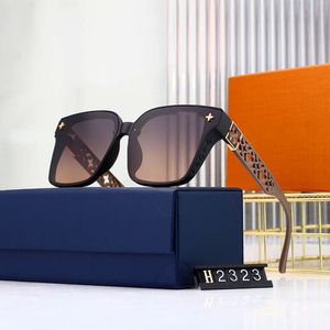 Designer Loius Vuiton Sonnenbrillen 2024 Neue Modebrillenbox Metall Dekorative personalisierte Damenmode-Sonnenbrillen