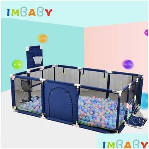 Baby Playpens Imbaby Baby Playpen Piscina seca com cerca de bolas para nascidos de 0 a 6 anos de idade Cama de segurança Sh190923 Drop Delivery Home Gar Dhqkg