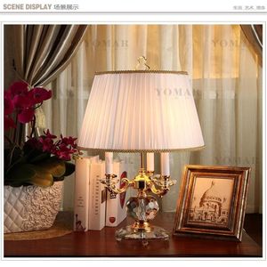 Table Lamps Fashion Europe Base Fabic Lampshade For Home Parlor Dining Bed Room2525