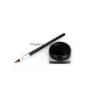 Eyeliner Cosmetic Waterproof Eye Liner Pencil Make Up Black Liquid Shadow Gel Makeup Brush Maquiagem 3561686 Drop Delivery Health Be Dhmua