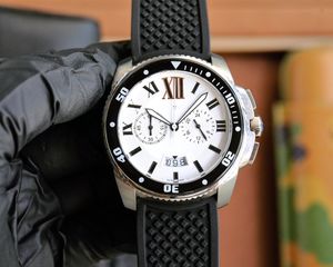 Taggarn för herrar av hög kvalitetsklockor Designer Watch Mens 43mm Underwater Luxury Watches Men Sapphire Glass Diving Luminous Diamond Watch With Box 163