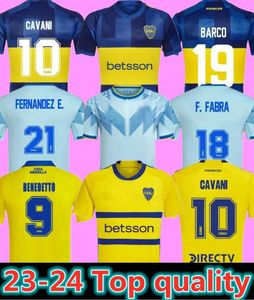 23 24 Boca Juniors maglie da calcio 2023 2024CAVANI JANSON MEDINA VILLA FERNANDEZ BENEDETTO ZEBALLOS BLONDEL BARCO TABORDA magliette da calcio uomo bambino kit