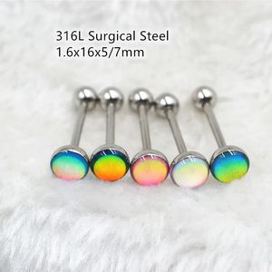 Inne modne akcesoria Lot50PCS NAPIANIA KOŃCOWANIA STAW KOLEKTOWY Język Pierścień Pierścień Nipple Barbells 14G 231208