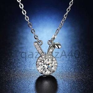 Colares Pingente Designer Coelho Pingente Colar Mosan Diamante Completo Diamante Personalizado Colar Feminino Luxo Jóias Colar Feriado Presente de Natal