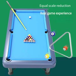 Billiard Tables Board Games Boys Mini Pool Table Billiards Snooker Toy Party Montessori Sports Game Kids Parent Child Interaction Gift 231208