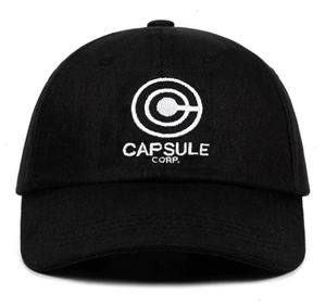 Capsule Corp Dad Hat Anime Song 100 Bawełniane hafty snapback unisex baseball czapki mężczyźni kobiety wakacyjne 7343565