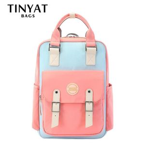 15 -calowe laptopowe plecaki dla dziewcząt szkolne plecaki dla nastoletnich gimnazjum Mochila Travel Pink 201118205y
