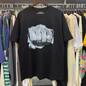 Camisetas masculinas Marca trapstar haikyuu toca de moda londrina grama alta grama pesada algodão duplo algodão casual manga curta Men t-shirt roupas de camiseta feminina