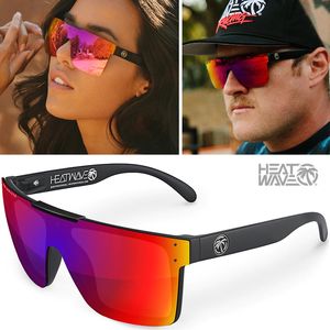 Occhiali da sole polarizzati Heat Wave per uomo Donna atmosfera quadrata Vintage Sport Driving Occhiali da sole firmati di marca Oculos