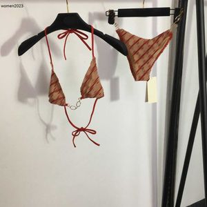 Lyxig underkläder kostymdesigner kvinnor underkläder broderad brev mesh snörning upp underkläder triangulära underkläder med låda 09 december