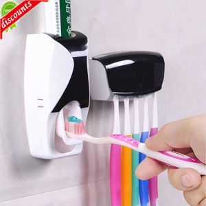 Upgrade With Toothbrush Holder Automatic Toothpaste Squeezer Toothbrush Holder Wash Set Home Punch-Free Creative Useful