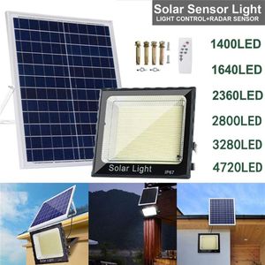 LED Solar Light Outdoor IP67 Wodoodporna lampa powodziowa Outdoor Garden Wall Light