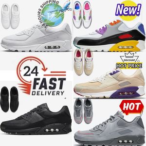 2024 Gratis fraktdesigners Classic Running Sports Shoes for Men Women Shoes Leather Triple White Black Pink Red Surplus Wolf Grey White Gum Halloween Outdoor 36-45