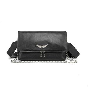 Evening Bags New Zadig Voltaire Designer tote bags Genuine Leather Wing Chain Bag Women Crossbody Business Simple Casual Fashion Outdoor Satchel Tote ggDH