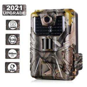 Jaktkameror 36MP 27K Trail Camera 940Nm Low Light Infrared Night Vision POGRAPHY TRAP Wireless HC900A Wildlife Monitoring 231208