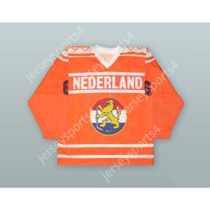 Özel Frank Janssen 6 Hollanda Milli Takımı Portakal Hokey Jersey Yeni Top Dikişli S-M-L-L-XL-XXL-3XL-4XL-5XL-6XL