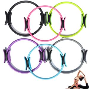 Yoga Circles Yoga Pilates Circles 15" Spring Aid Rings Women Pelvic Exercise Home Fitness Shaping Equipment for Toning Muscle Legs Open Back 231208