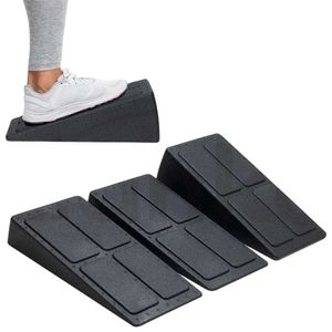 Yoga blockerar 3st/set Yoga Bricks Squat Wedge Blocks Slant Board Justerbar icke-halkfotbår för träning Gym Fitness Yoga Accessories 231208